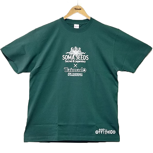 大麻堂 / 【グリーンフライデーＳＡＬＥ】Tシャツ「SOMA SEEDS (ソマシード) × 大麻堂  ☆シードロゴ」[No.342]【ダブル購入特典つき】