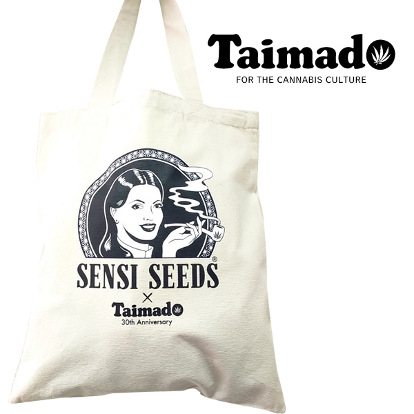 大麻堂 / トートバッグ「SENSI SEEDS (センシシード) × 大麻堂 ロゴ入りトート」【ダブル購入特典つき】